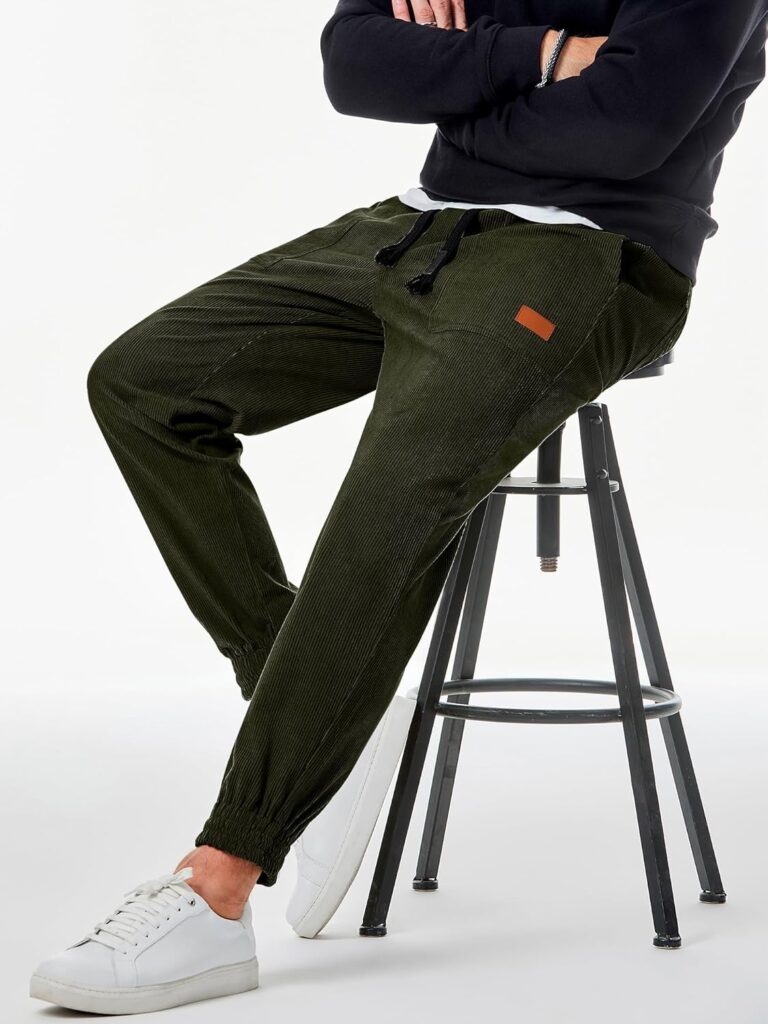 corduroy cargo pants for men